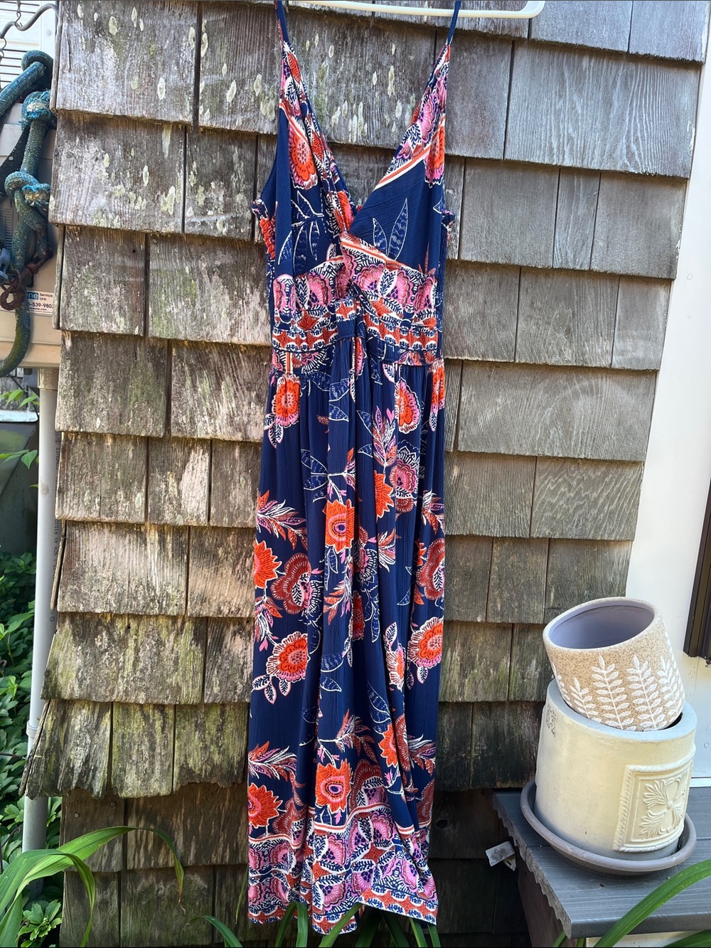 Angie floral maxi sundress M